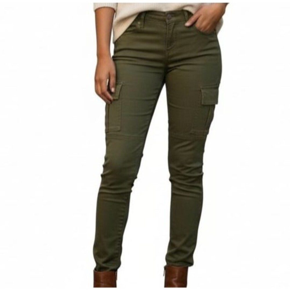 prAna Cargo MEME Skinny Pant Women 6 Army Green Gorpcore Outdoor Hiking